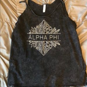 size medium alpha phi tank